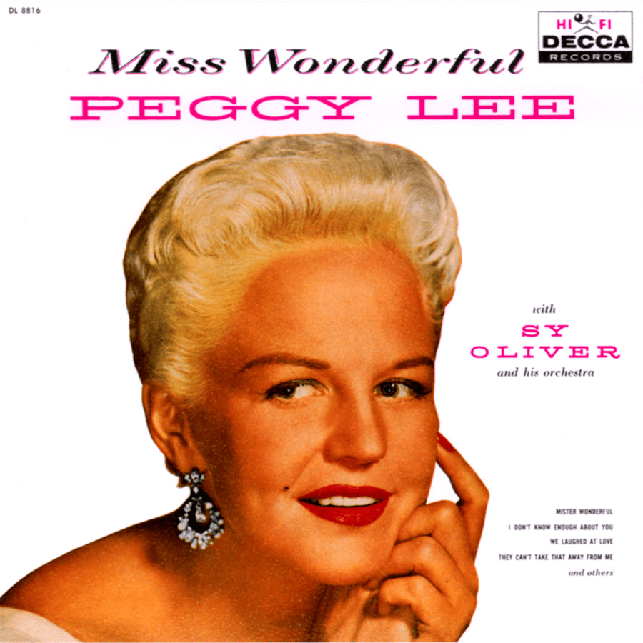 Album cover art for "Mr. Wonderful" by Peggy Lee