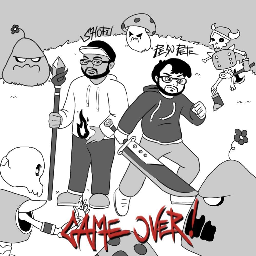 Album cover art for "GAME OVER!" by PE$O PETE & Shofu