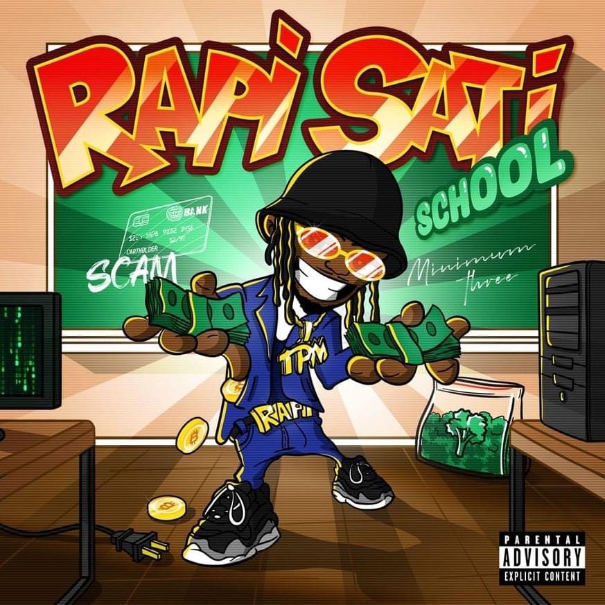 Album cover art for "Ça fech" by Rapi Sati
