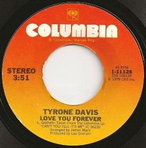 Album cover art for "Love You Forever" by Tyrone Davis