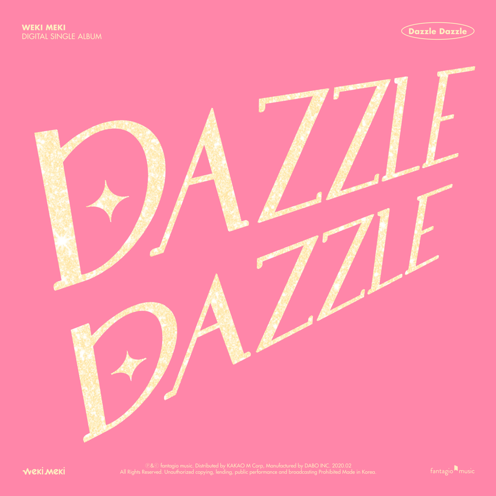 Album cover art for "DAZZLE DAZZLE" by Weki Meki