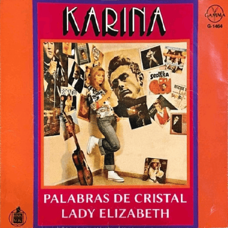 Album cover art for "Palabras de Cristal" by Karina (ESP)