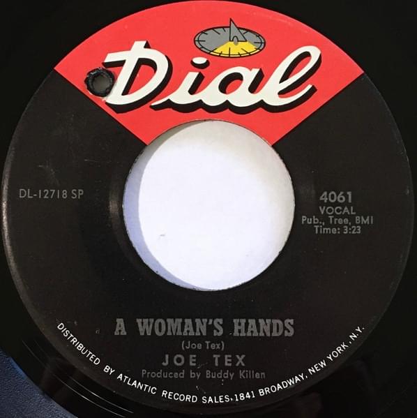 Album cover art for "A Woman’s Hands" by Joe Tex