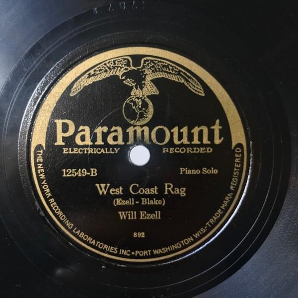Album cover art for "West Coast Rag" by Will Ezell