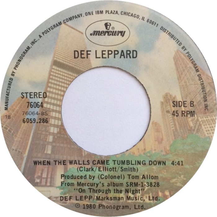 Album cover art for "When the Walls Came Tumbling Down" by Def Leppard