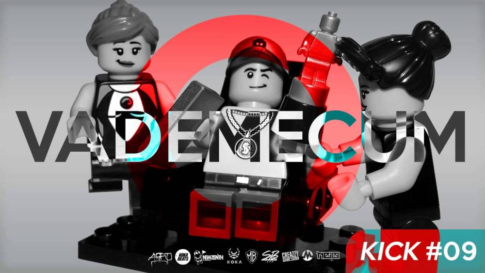 Album cover art for "Vademecum [KICK #09]" by Neile & B.A.D. (POL) & Flint