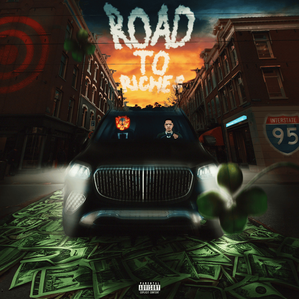 Album cover art for "ON THE ROAD" by OnPointLikeOP