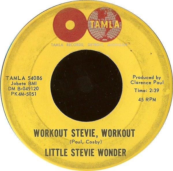 Album cover art for "Workout Stevie, Workout" by Stevie Wonder