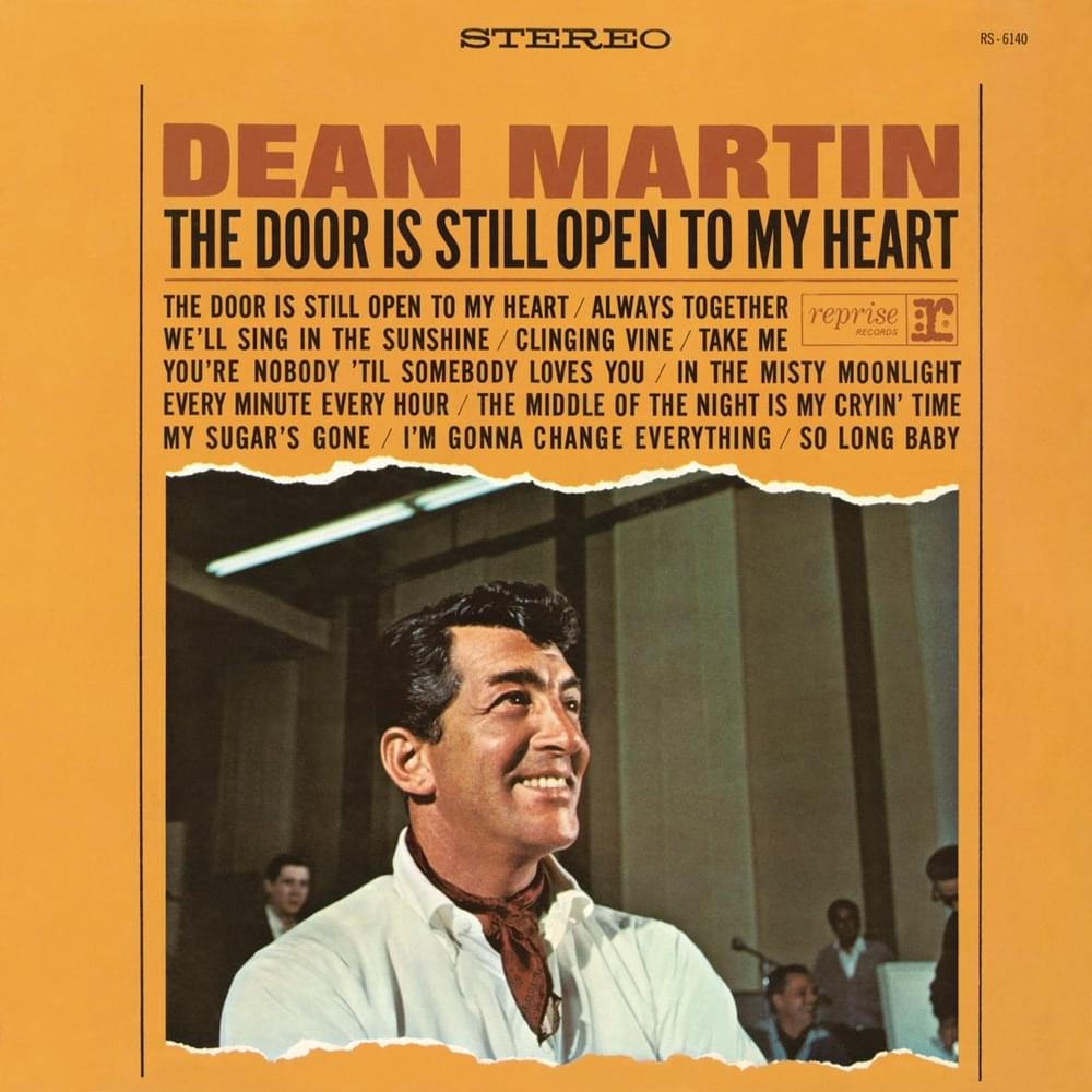 Album cover art for "In the Misty Moonlight" by Dean Martin