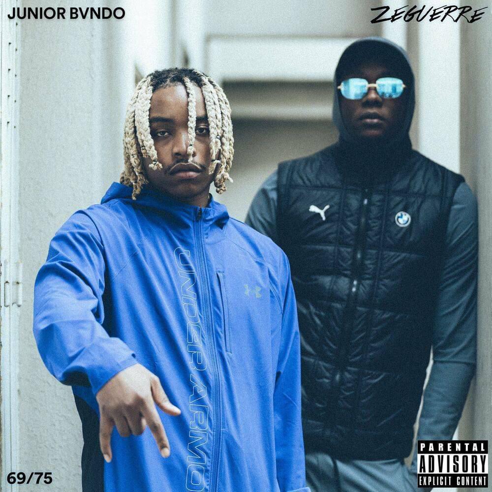 Album cover art for "69/75" by Junior Bvndo & ZeGuerre