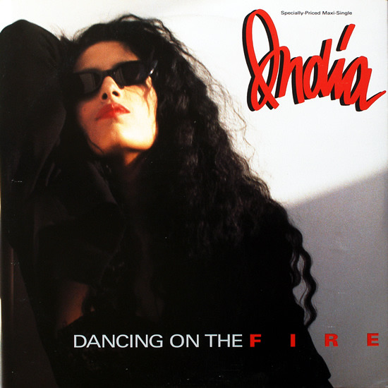 Album cover art for "Dancing on the Fire" by La India & Jellybean