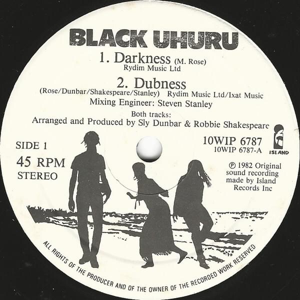 Album cover art for "Darkness" by Black Uhuru