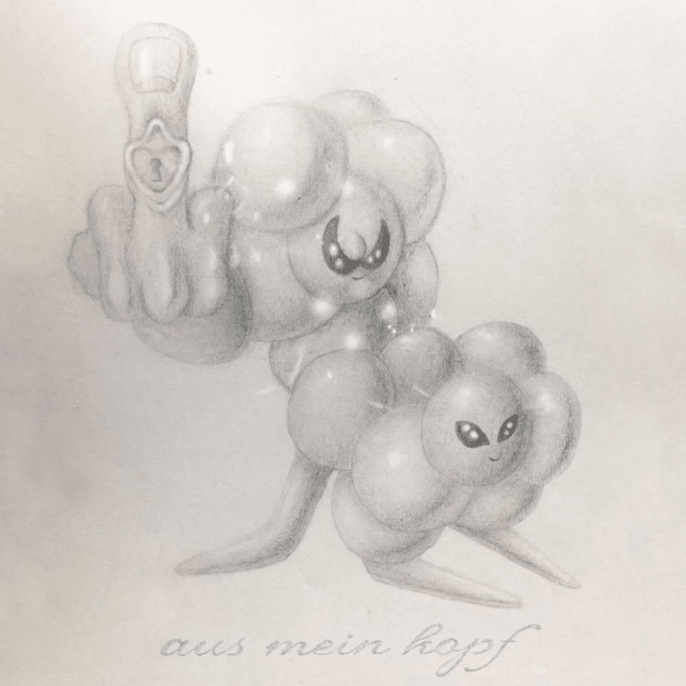 Album cover art for "AUS MEIN KOPF (SLOWED)" by Yung Hurn