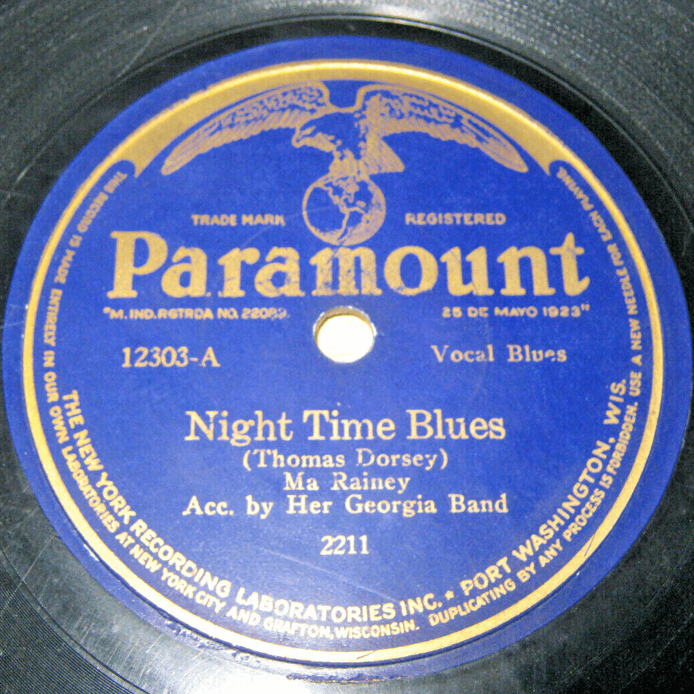 Album cover art for "Night Time Blues (Take 2)" by Ma Rainey