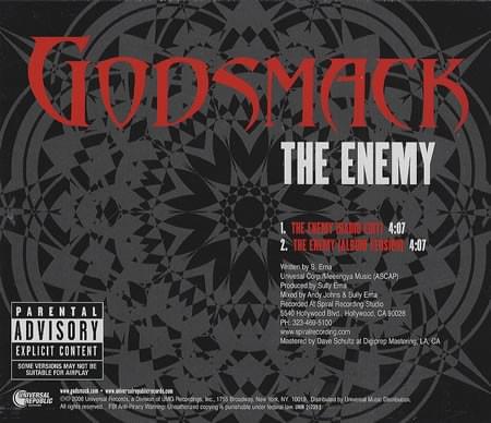 Album cover art for "The Enemy" by Godsmack