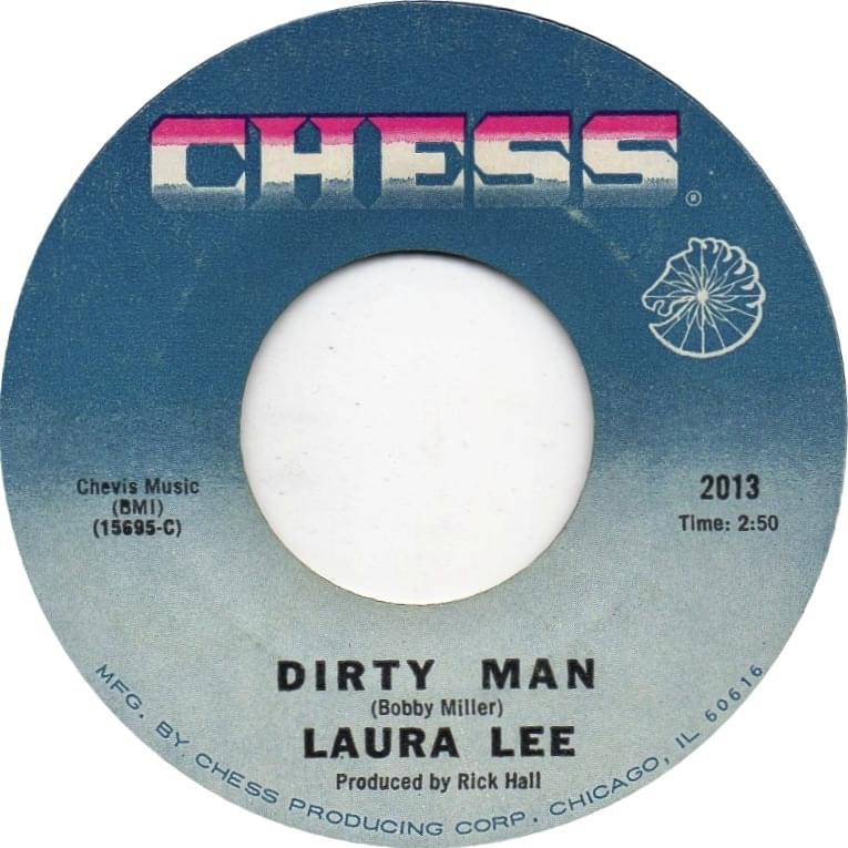 Album cover art for "Dirty Man" by Laura Lee