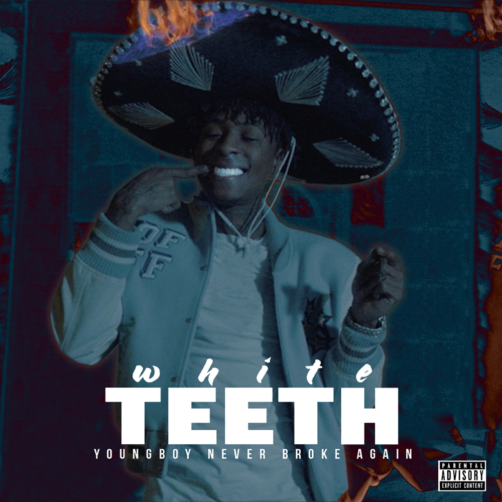Album cover art for "White Teeth" by YoungBoy Never Broke Again