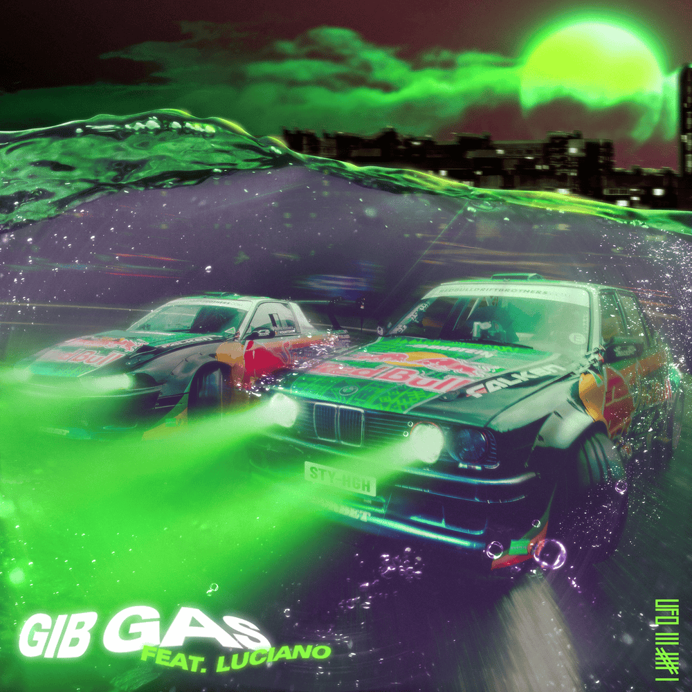 Album cover art for "Gib Gas" by Ufo361 & Luciano