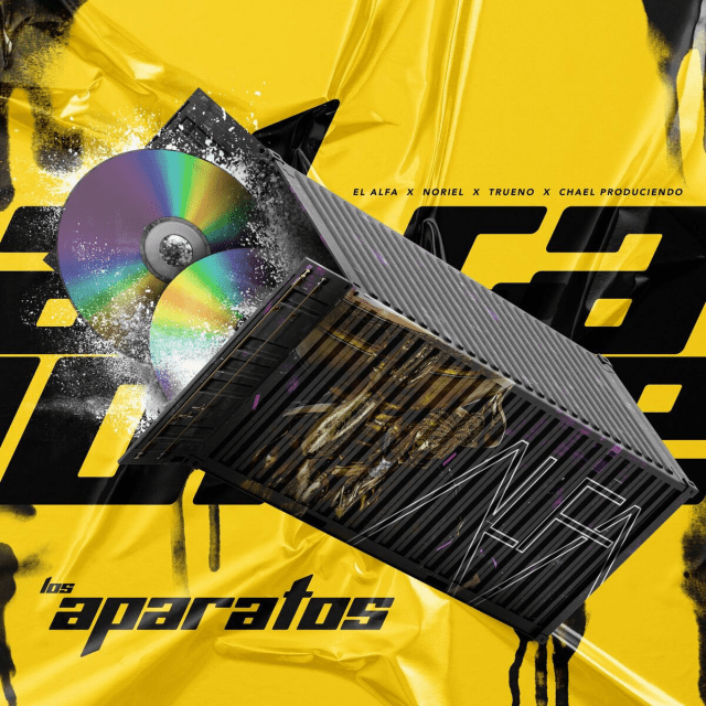 Album cover art for "LOS APARATOS" by El Alfa