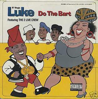 Album cover art for "Do the Bart" by 2 Live Crew