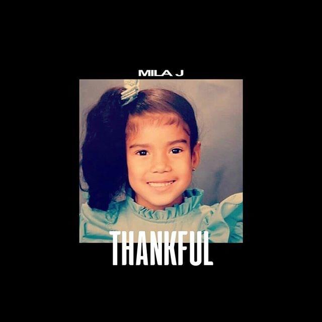 Album cover art for "Thankful" by Mila J
