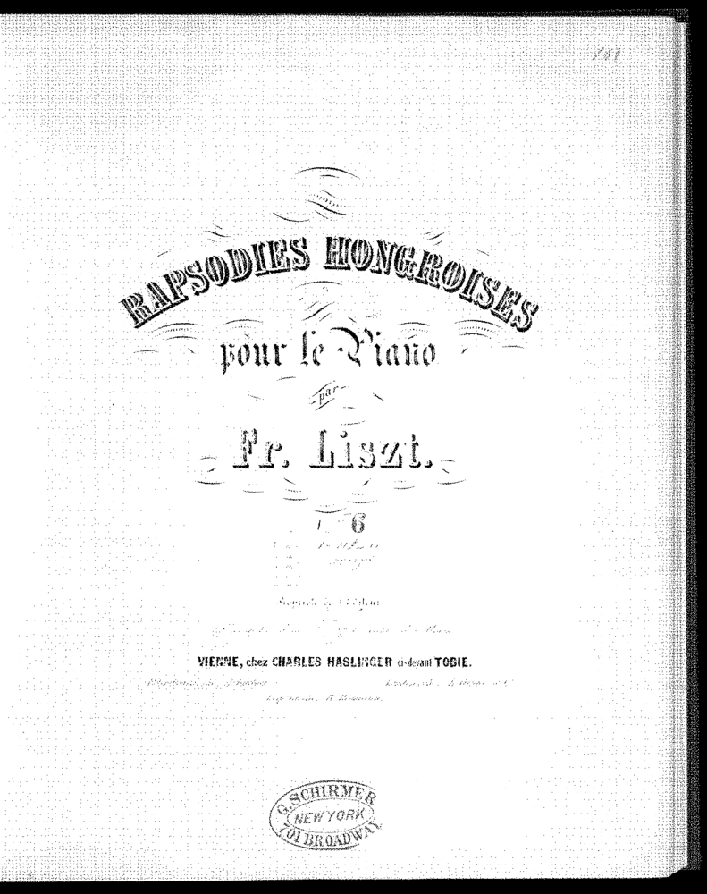 Album cover art for "Hungarian Rhapsody No. 6 in D-flat major" by Franz Liszt
