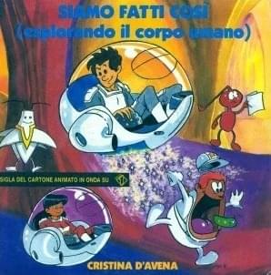 Album cover art for "Siamo fatti così (Esplorando il corpo umano)" by Cristina D’Avena