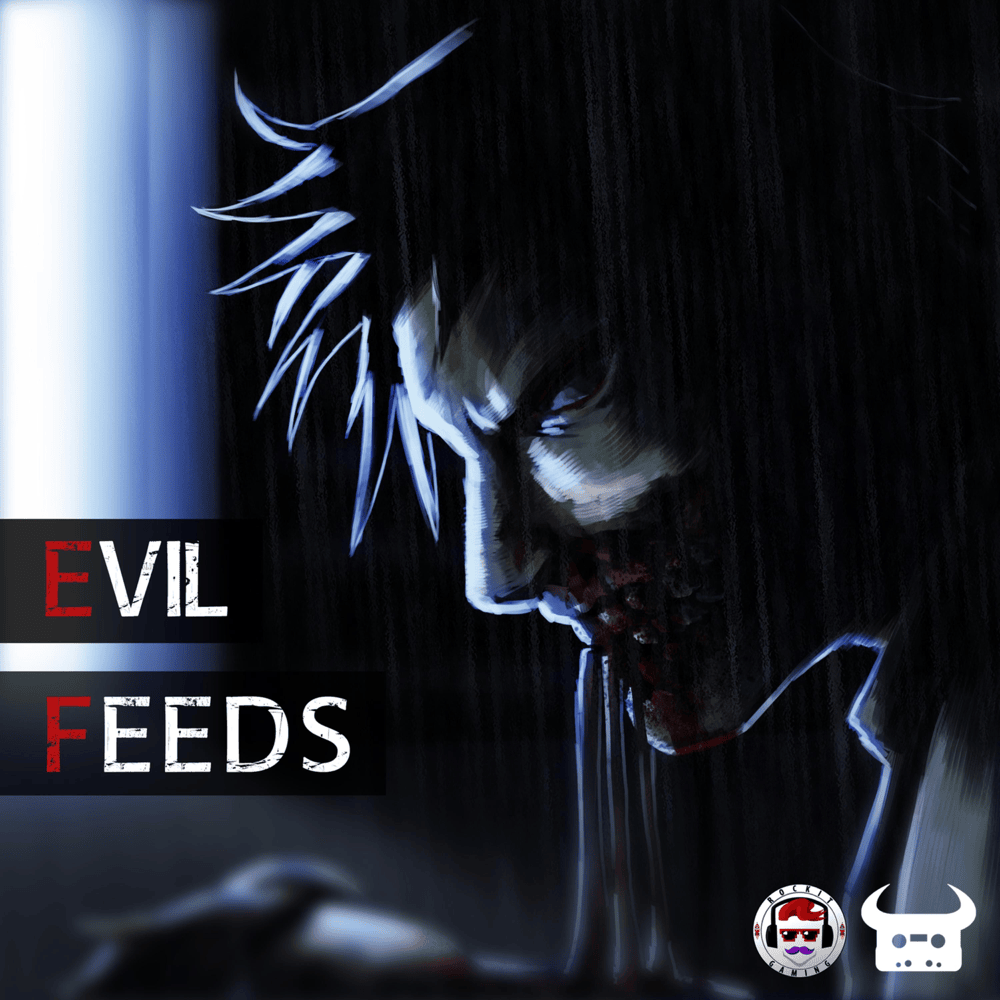 Album cover art for "Evil Feeds" by Rockit Music