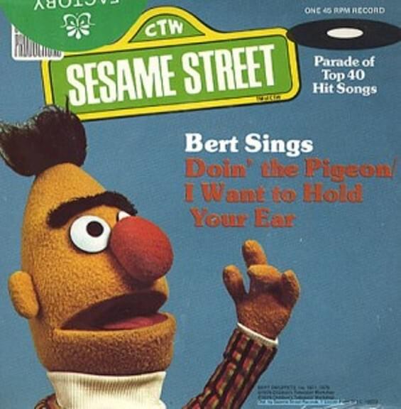 Album cover art for "Doin’ The Pigeon" by Bert (Sesame Street)