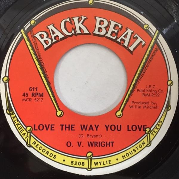 Album cover art for "Love The Way You Love" by O.V. Wright