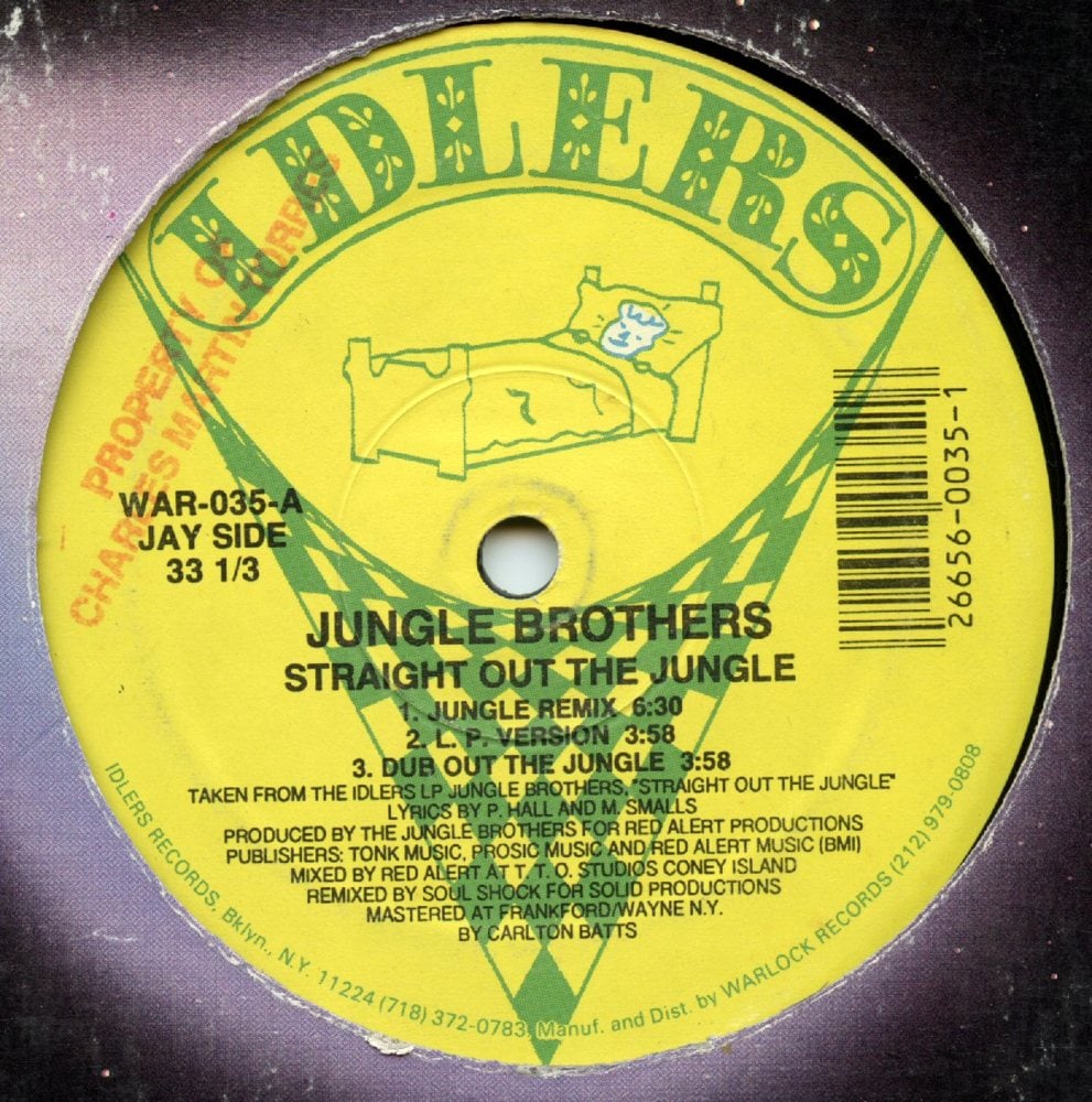 Album cover art for "Straight Out the Jungle" by Jungle Brothers