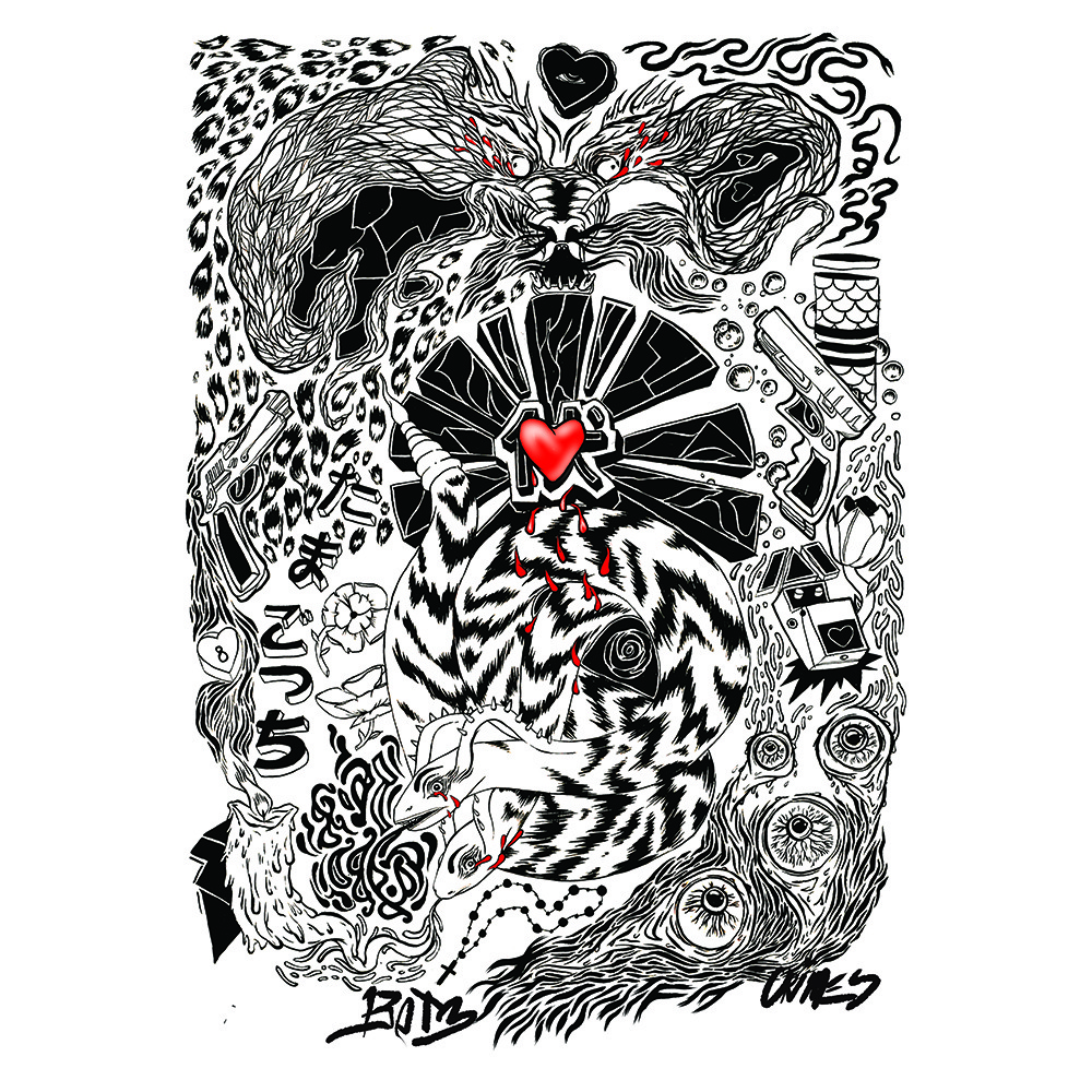 Album cover art for "Belly of the Beat" by Grimes