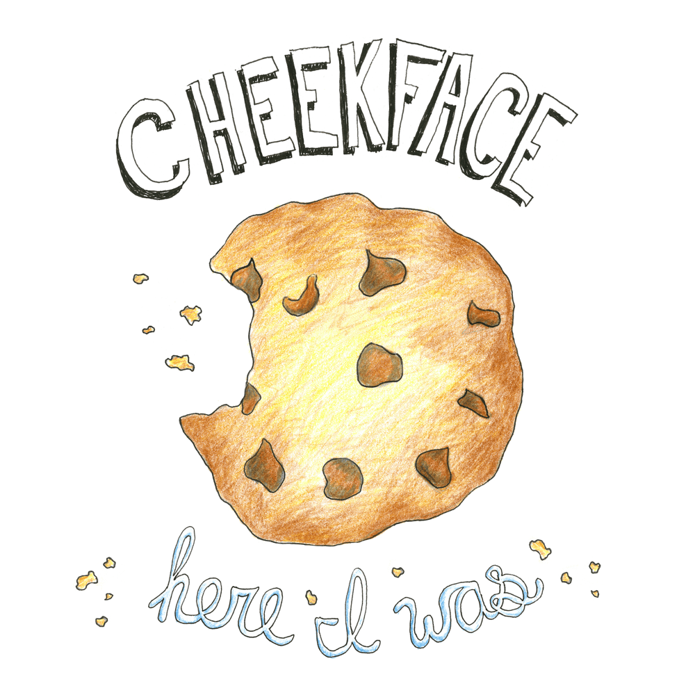 Album cover art for "Here I Was" by Cheekface