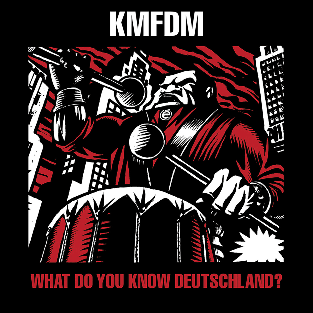 Album cover art for "What Do You Know?" by KMFDM