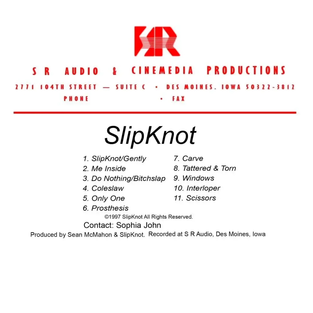 Album cover art for "Slipknot/Gently" by Slipknot