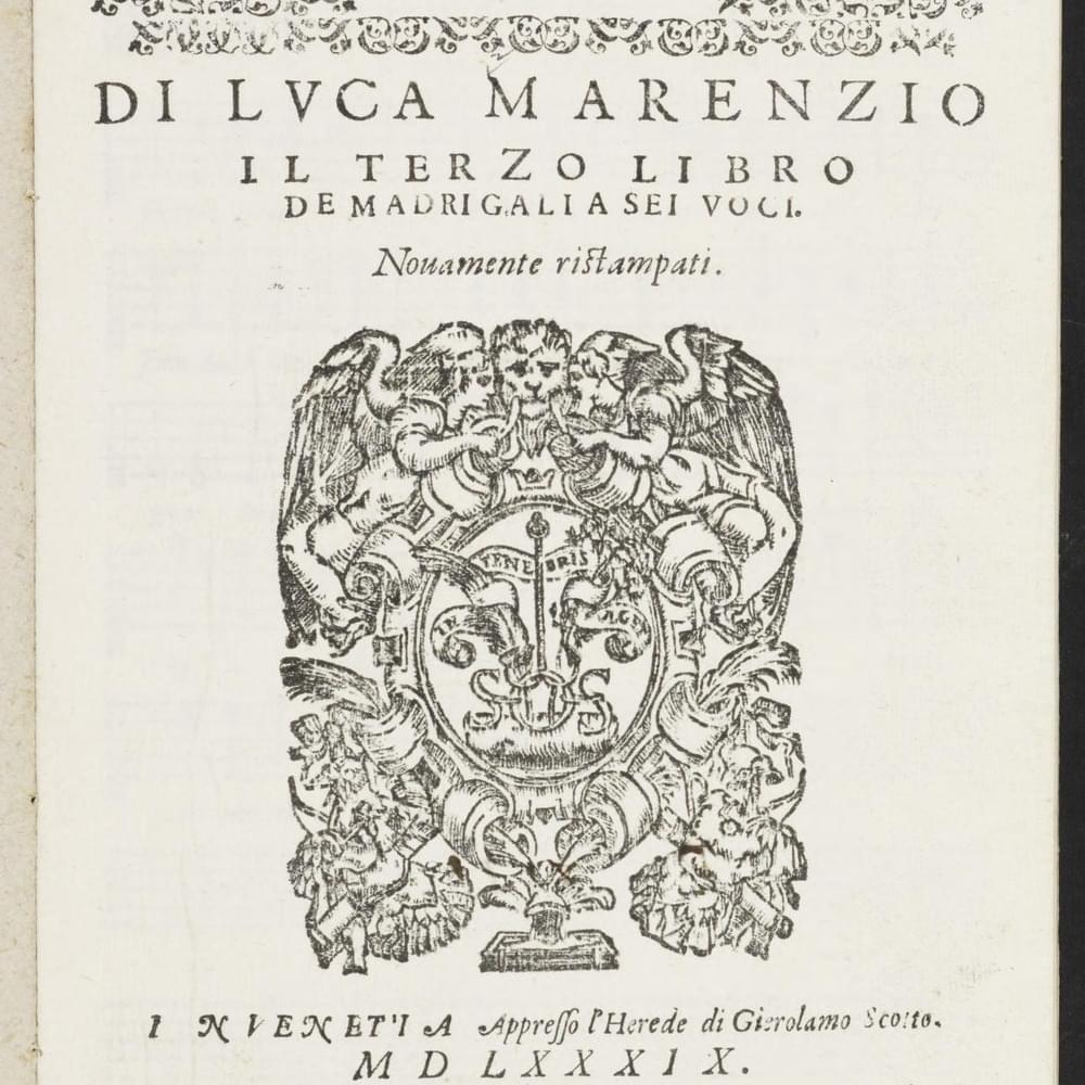 Donò Cinzia a Damone by Luca Marenzio