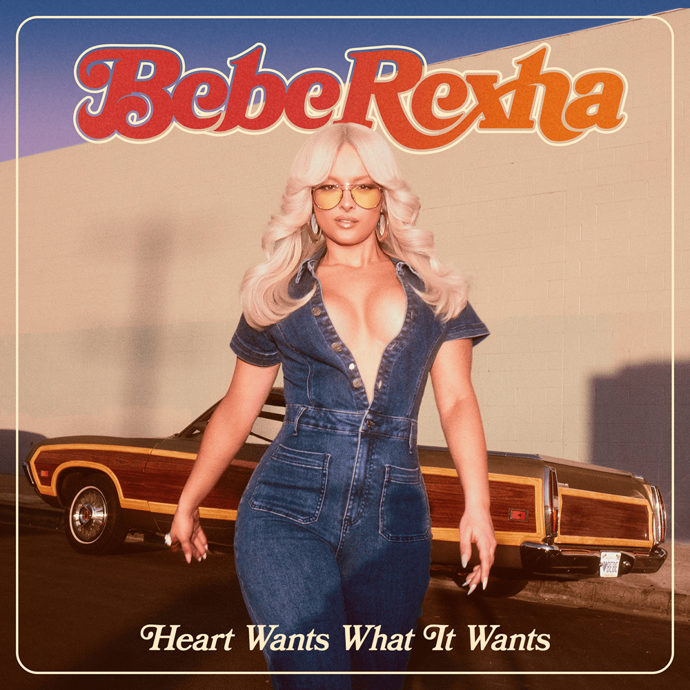 Album cover art for "Heart Wants What It Wants" by Bebe Rexha