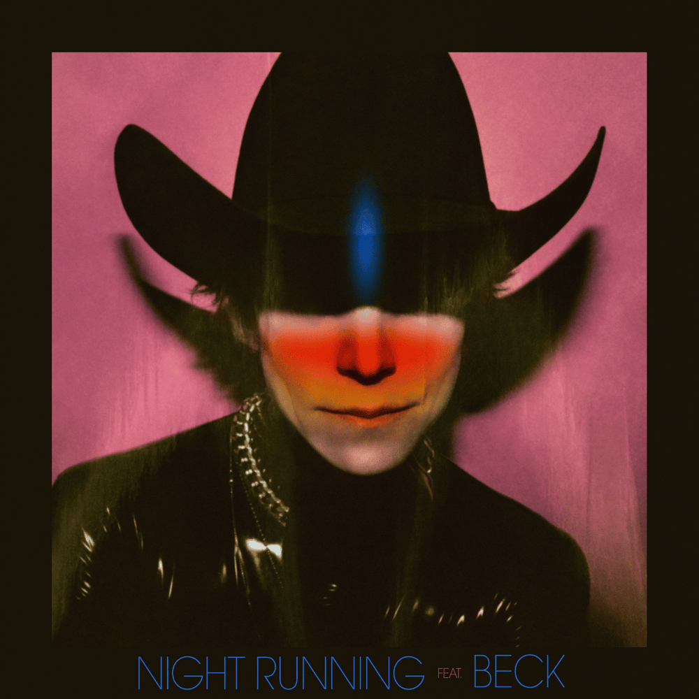 Album cover art for "Night Running" by Cage The Elephant & Beck