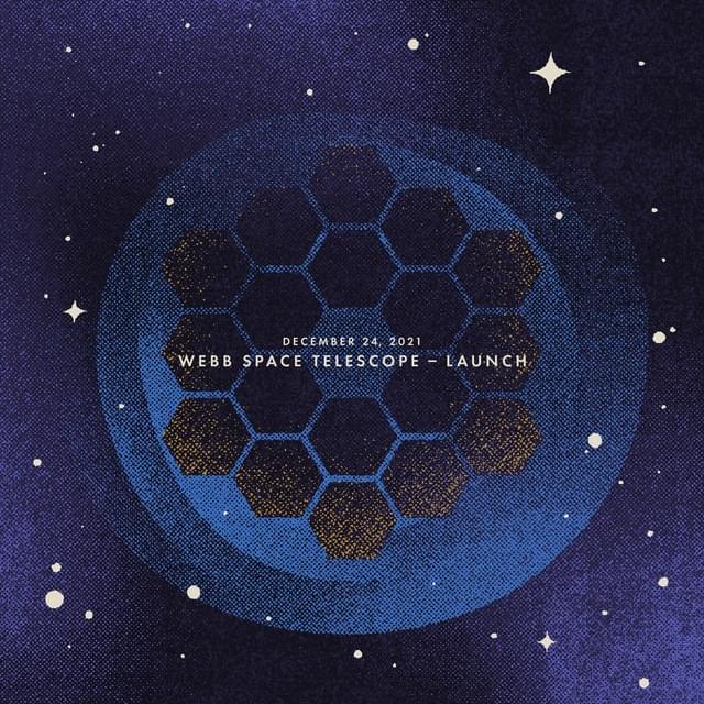 Album cover art for "December 25, 2021: Webb Space Telescope - Launch" by Sleeping At Last