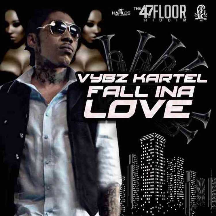 Album cover art for "Fall Ina Love" by Vybz Kartel