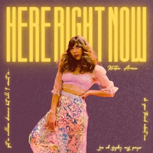 Album cover art for "Here Right Now" by Kirsten Arian