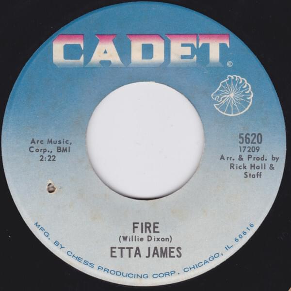 Album cover art for "Fire" by Etta James