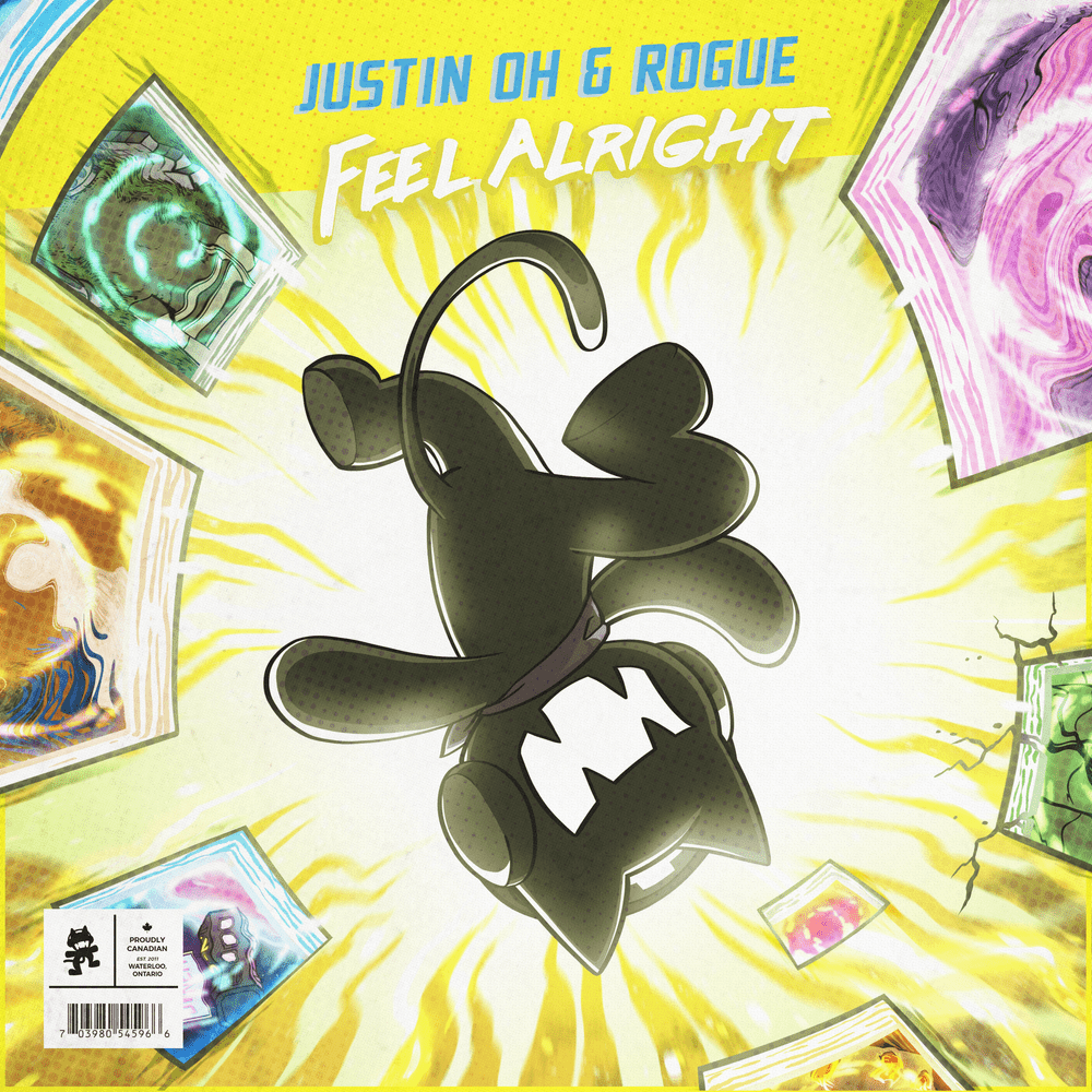 Album cover art for "Feel Alright" by Justin OH