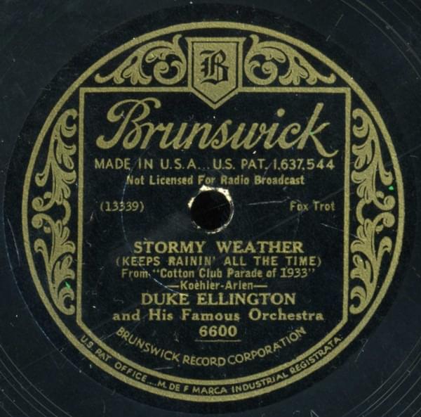 Album cover art for "Stormy Weather" by Duke Ellington & Ivie Anderson