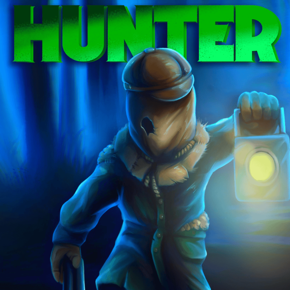 Album cover art for "Hunter" by Rockit Music