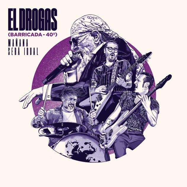 Album cover art for "Mañana será igual (En Directo Navarra Arena)" by El Drogas