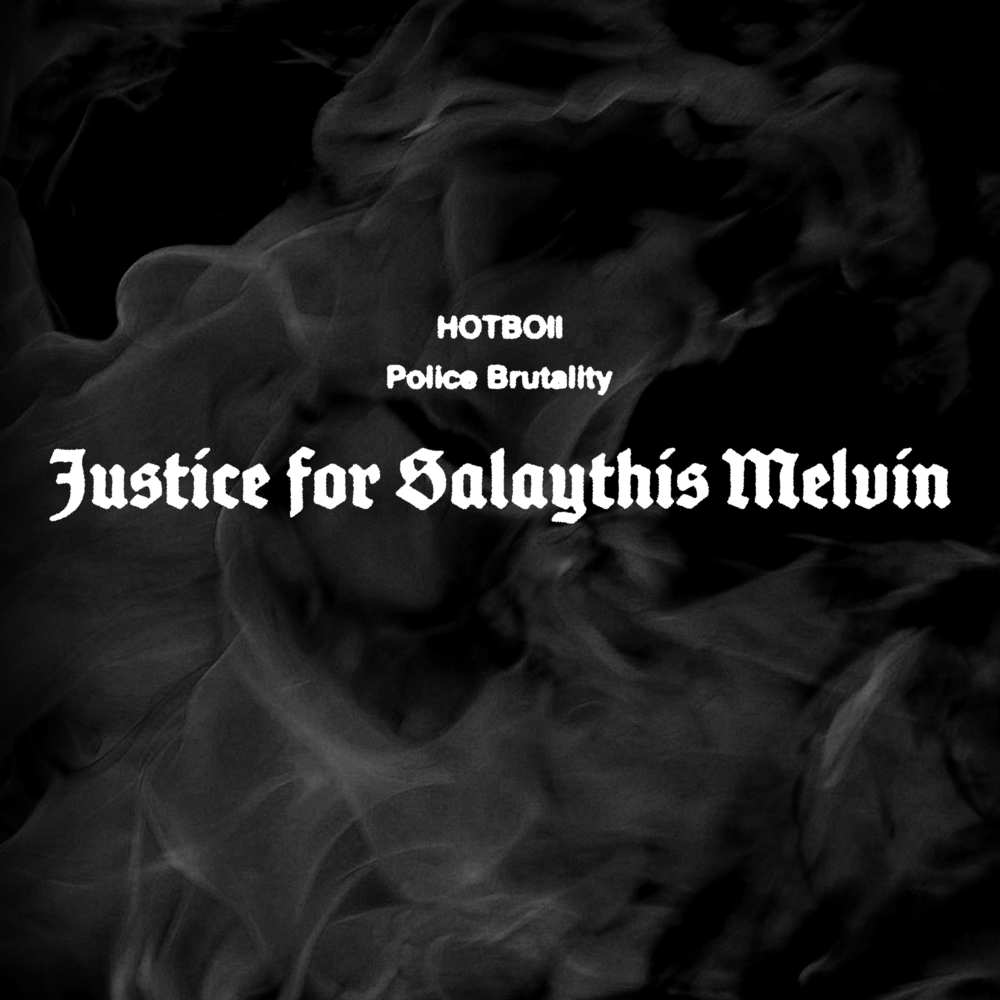 Album cover art for "Police Brutality" by Hotboii