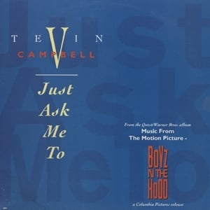 Album cover art for "Just Ask Me To" by Tevin Campbell & Chubb Rock