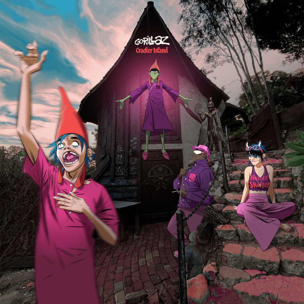 Album cover art for "Oil" by Gorillaz & Stevie Nicks
