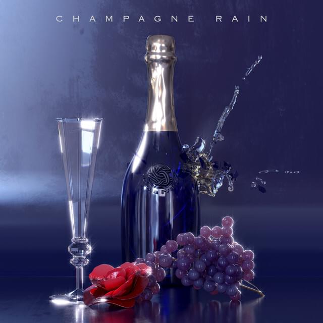 Album cover art for "Champagne Rain" by Jonna Fraser
